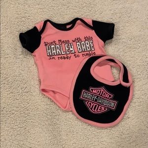Baby Girl’s Harley Davidson Onesie